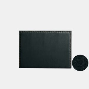 Cabeceira Estofada MODENA DUO Aqualine 160x120x8 cm - PRETO - Moonia
