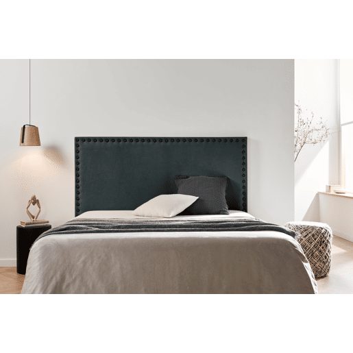 Cabeceira Estofada MODENA DUO Aqualine 160x120x8 cm - PRETO - Moonia