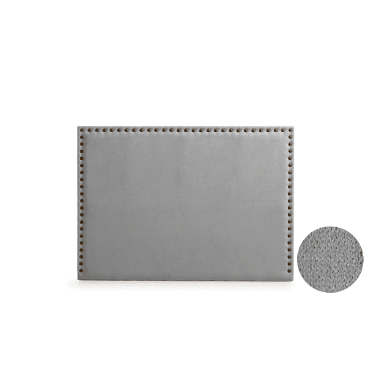 Cabeceira Estofada MODENA DUO Aqualine 190x120x8 cm - Cinzento Claro - Moonia