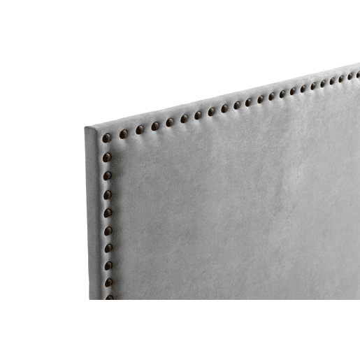 Cabeceira Estofada MODENA DUO Aqualine 190x120x8 cm - Cinzento Claro - Moonia