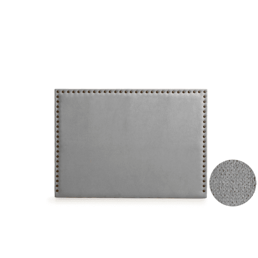 Cabeceira Estofada MODENA DUO Aqualine 115x120x8 cm - Cinzento Claro - Moonia