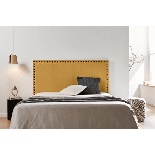 Cabeceira Estofada MODENA DUO Aqualine 190x120x8 cm - MOSTARDA - Moonia