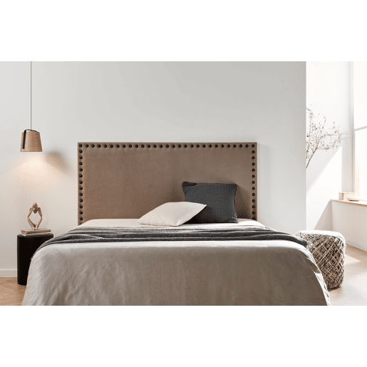 Cabeceira Estofada MODENA DUO Aqualine 190x120x8 cm - CHOCOLATE - Moonia