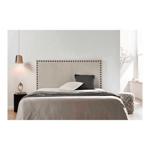 Cabeceira Estofada MODENA DUO Aqualine 190x120x8 cm - Bege Torrado - Moonia