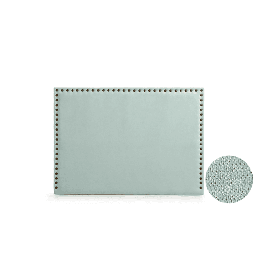 Cabeceira Estofada MODENA DUO Aqualine 145x120x8 cm - VERDE ÁGUA - Moonia