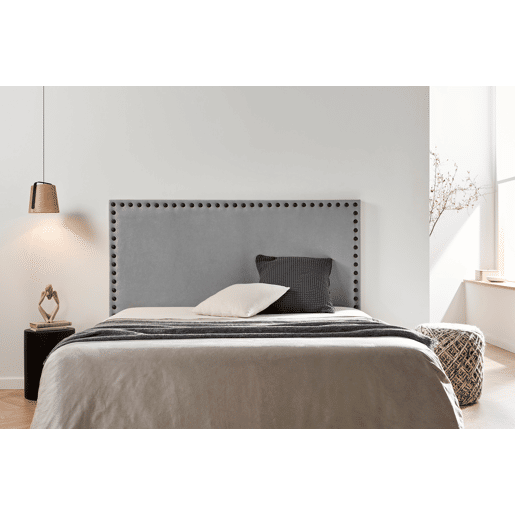 Cabeceira Estofada MODENA DUO Aqualine 170x120x8 cm - Cinzento Claro - Moonia