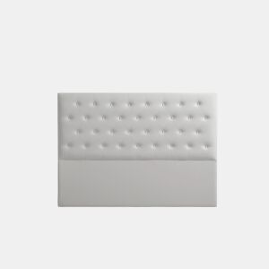 Cabeceira Estofada FERRARA Pele Sintética 160x120x8 cm - CINZA CLARO - Moonia
