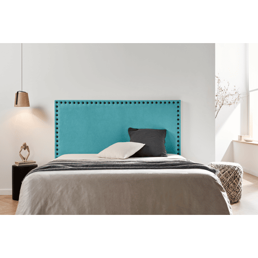 Cabeceira Estofada MODENA DUO Aqualine 130x120x8 cm - TURQUESA - Moonia