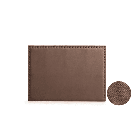 Cabeceira Estofada MODENA DUO Aqualine 130x120x8 cm - CHOCOLATE - Moonia