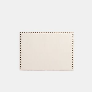Cabeceira Estofada MODENA DUO Aqualine 130x120x8 cm - BEGE - Moonia