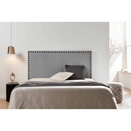 Cabeceira Estofada MODENA DUO Aqualine 220x120x8 cm - Cinzento Claro - Moonia