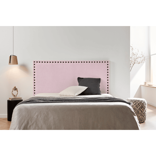 Cabeceira Estofada MODENA DUO Aqualine 160x120x8 cm - Rosa Claro - Moonia