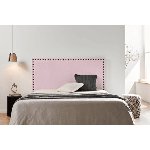 Cabeceira Estofada MODENA DUO Aqualine 115x120x8 cm - Rosa Claro - Moonia