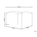 Beliani Pérgola de jardín VOMERO 305x305 Beliani Pérgola de jardín VOMERO 305x305 Gris