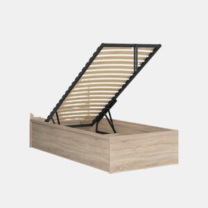 Cama box Edwin Madeira Clara 90x200 com base de ripas