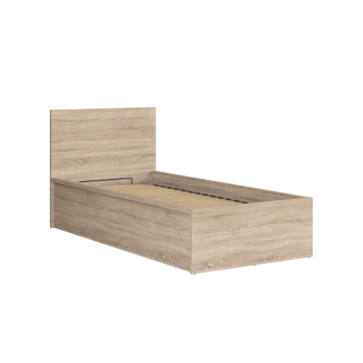 Cama box Edwin Madeira Clara 90x200 com base de ripas