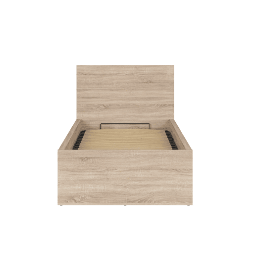 Cama box Edwin Madeira Clara 90x200 com base de ripas