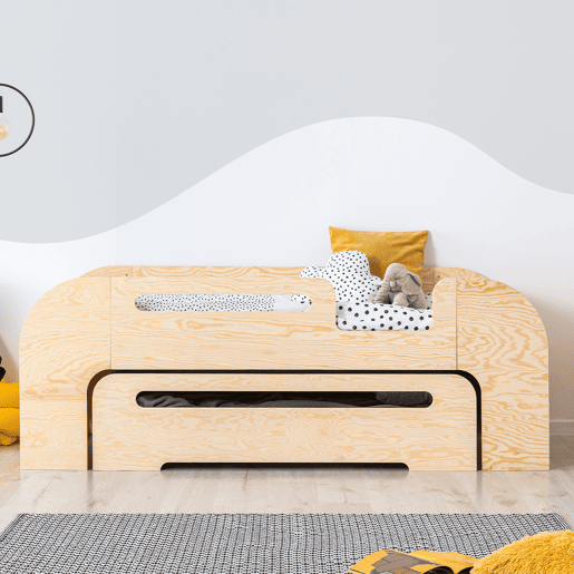 Cama Thomas Bois 90x190 de entrada direita com estrado de molas e gaveta