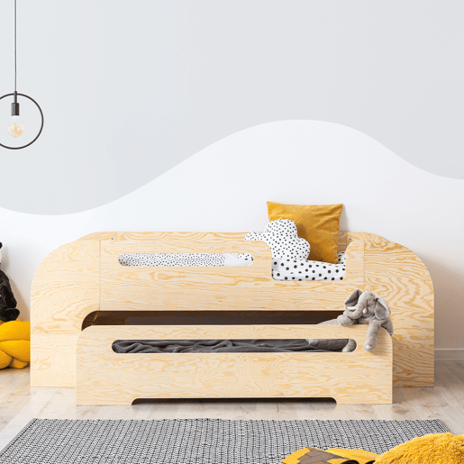 Cama Thomas Bois 90x190 de entrada direita com estrado de molas e gaveta