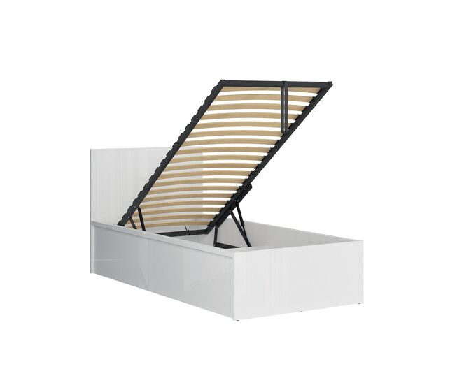 Cama canapé 90x200 con somier edwin blanco
