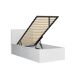 Cama canapé con somier Edwin 99x204 Cama canapé con somier Edwin 99x204 Blanco