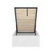 Cama canapé con somier Edwin 99x204 Cama canapé con somier Edwin 99x204 Blanco