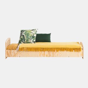 Cama 90x200 estrado de ripas incluído Eléa Bois