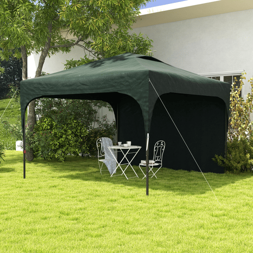Outsunny Tenda Dobrável 3x3m com Altura Ajustável Tenda de Jardim com 1 Parede Lateral Teto com Ventilação 4 Sacos de Areia e Bolsa de Transporte para Campismo Festas Verde Outsunny Tenda Dobrável 3x3m com Altura Ajustável Tenda de Jardim com 1 Parede Lateral Teto com Ventilação 4 Sacos de Areia e Bolsa de Transporte para Campismo Festas Verde