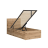 Cama box Edwin Madeira 90x200 com base de ripas