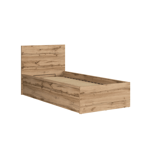 Cama box Edwin Madeira 90x200 com base de ripas Cama box Edwin Madeira 90x200 com base de ripas