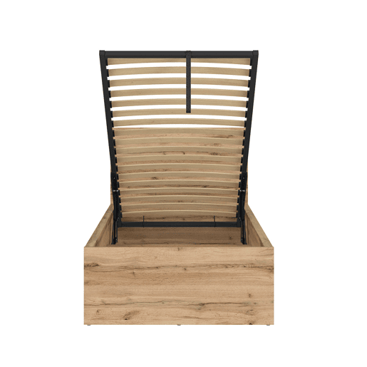 Cama box Edwin Madeira 90x200 com base de ripas Cama box Edwin Madeira 90x200 com base de ripas