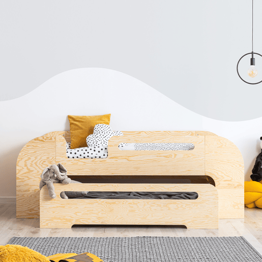 Cama 90x190 entrada esquerda incluindo base e gaveta Thomas Bois