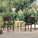 2 Sillas modernas de jardín de plástico 2 Sillas modernas de jardín de plástico Blanco