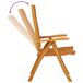2 Sillas de jardín plegables de madera maciza de eucalipto 2 Sillas de jardín plegables de madera maciza de eucalipto Marrón