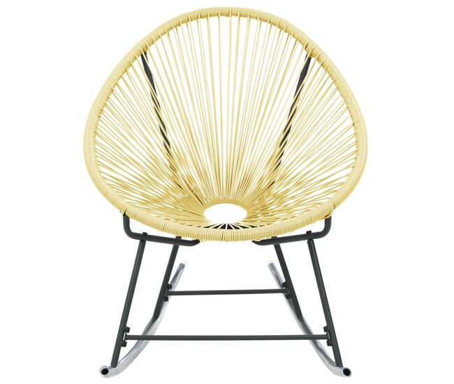 Silla de jardin Acapulco ratán sintético beige