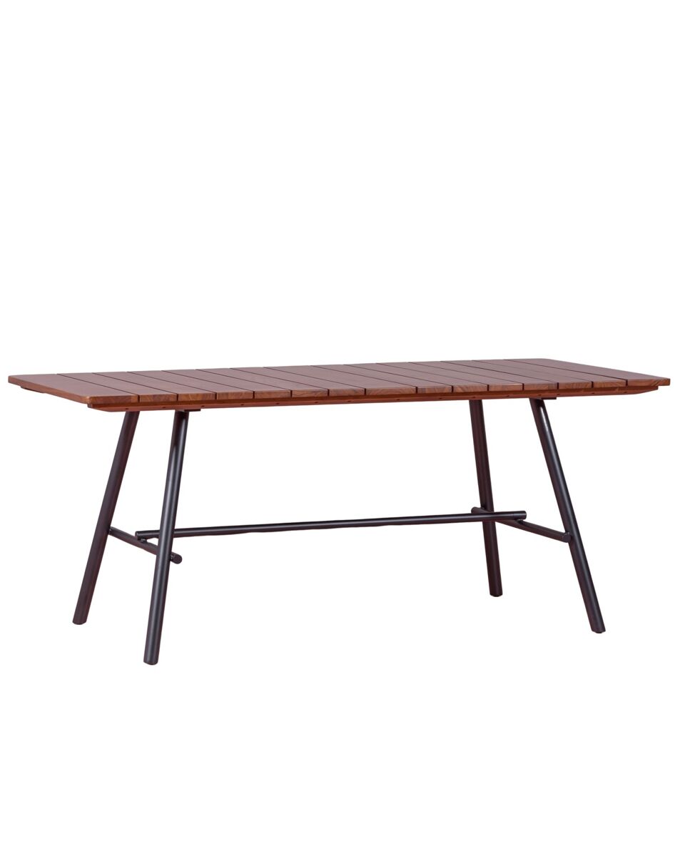 Mesa industrial de alta gama en madera de teca maciza - fare