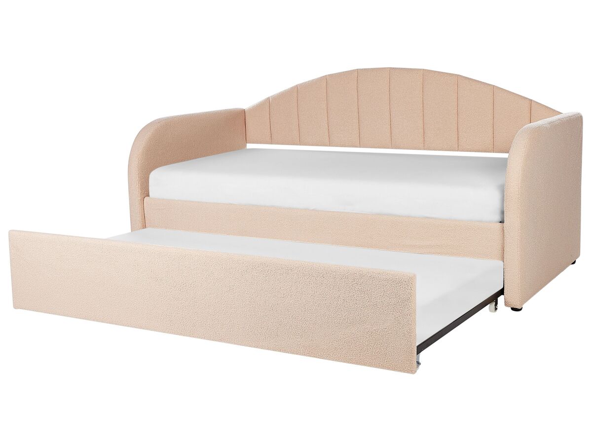Beliani Cama nido Bouclé EYBURIE 99x217