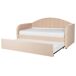 Beliani Cama nido Bouclé EYBURIE 99x217 Beliani Cama nido Bouclé EYBURIE 99x217 Rosa Talco
