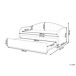 Beliani Cama nido Bouclé EYBURIE 99x217 Beliani Cama nido Bouclé EYBURIE 99x217 Rosa Talco