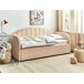 Beliani Cama nido Bouclé EYBURIE 99x217 Beliani Cama nido Bouclé EYBURIE 99x217 Rosa Talco