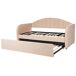 Beliani Cama nido Bouclé EYBURIE 99x217 Beliani Cama nido Bouclé EYBURIE 99x217 Rosa Talco