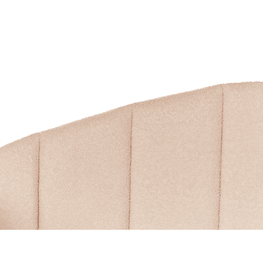 Cama gavetão Bouclé EYBURIE 90 x 200 cm Rosa pêssego