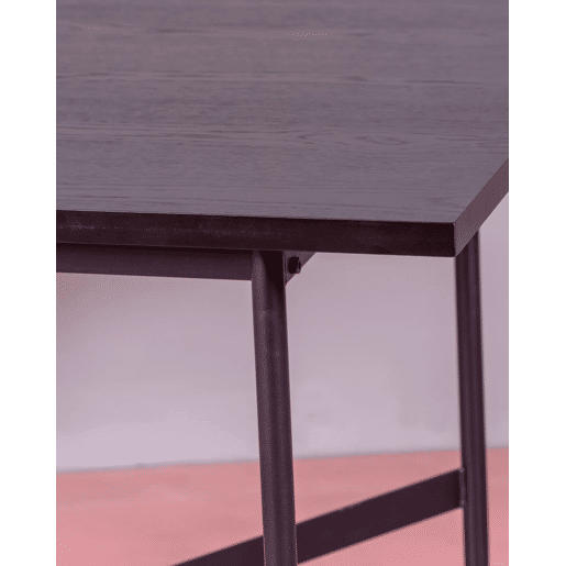 Mesa de jantar retangular em madeira de carvalho (140x80) - Blackstorm