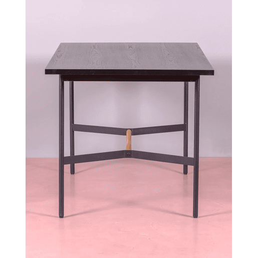 Mesa de jantar retangular em madeira de carvalho (140x80) - Blackstorm