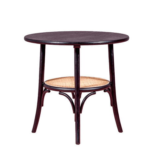 Mesa retrô redonda estilo vintage em madeira de freixo natural (80cm) - Oldhouse