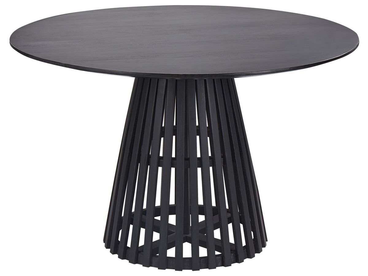 Beliani Mesa de comedor MESILLA 120x120 Negro