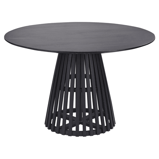 Mesa de jantar MESILLA Preto 120 cm 120 cm Madeira de acácia