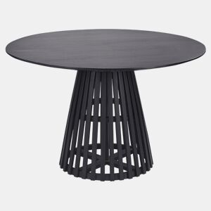 Mesa de jantar MESILLA Preto 120 cm 120 cm Madeira de acácia