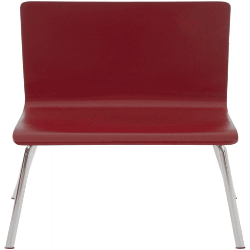 Juego de 4 Sillas de Espera Pepe Madera Rojo 47X43X87 cm Juego de 4 Sillas de Espera Pepe Madera Rojo 47X43X87 cm