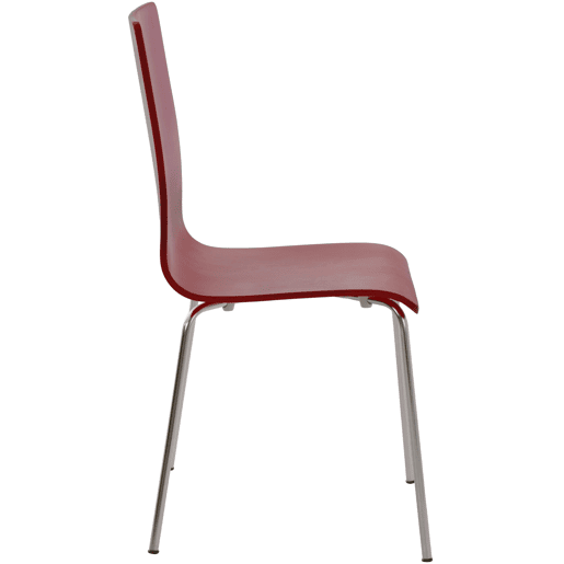 Juego de 4 Sillas de Espera Pepe Madera Rojo 47X43X87 cm Juego de 4 Sillas de Espera Pepe Madera Rojo 47X43X87 cm